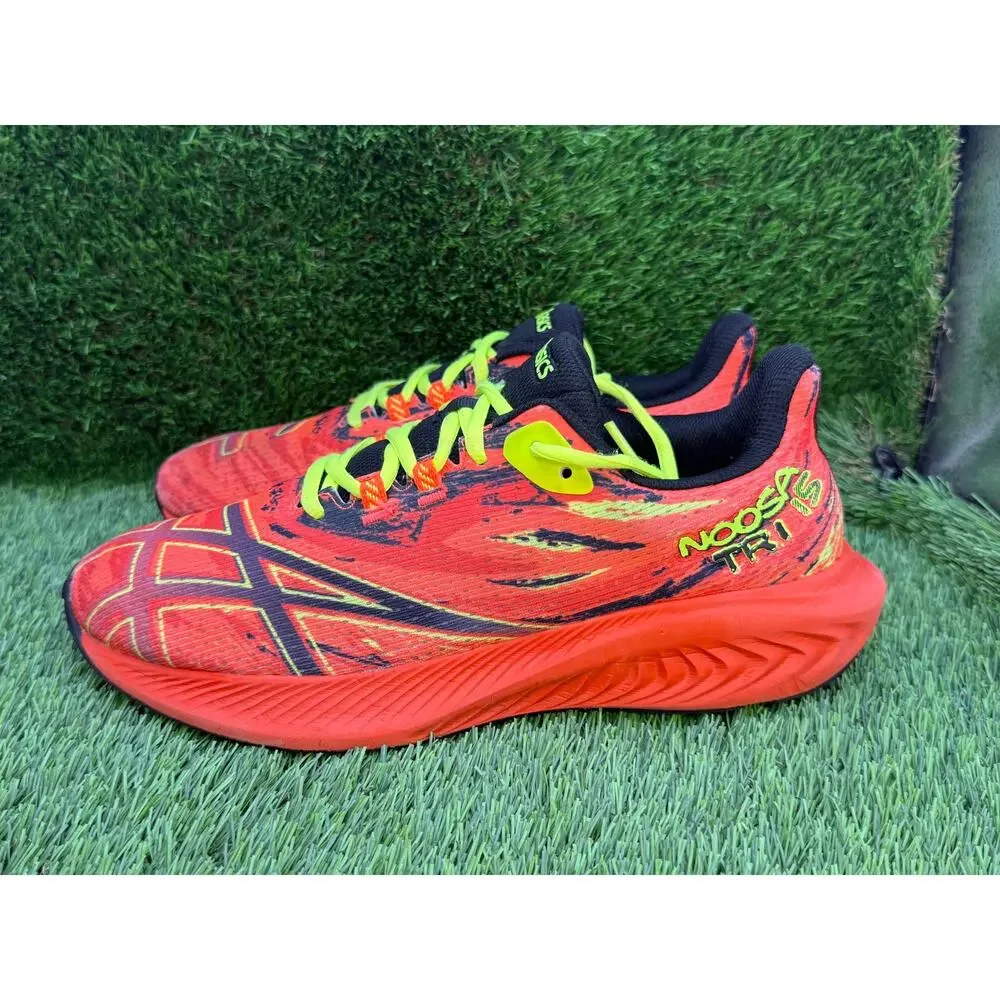 Asics Gel-Noosa Tri 15 1014A311 Athletic Sneaker Mens 7 Red Mesh Running Jogging